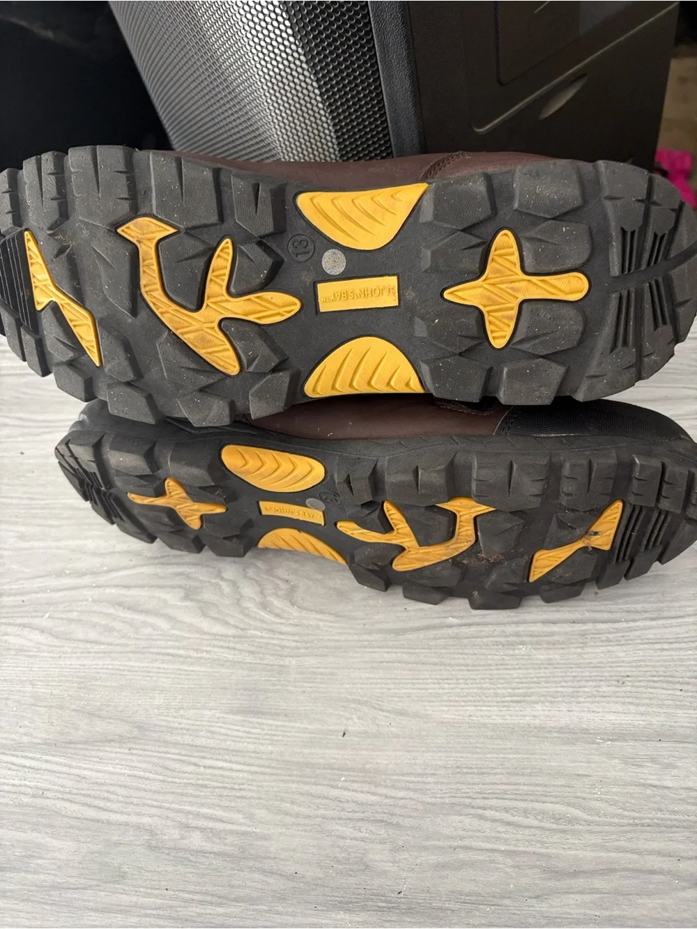 St. John's Bay Brown and Yellow Men's Trail Boots